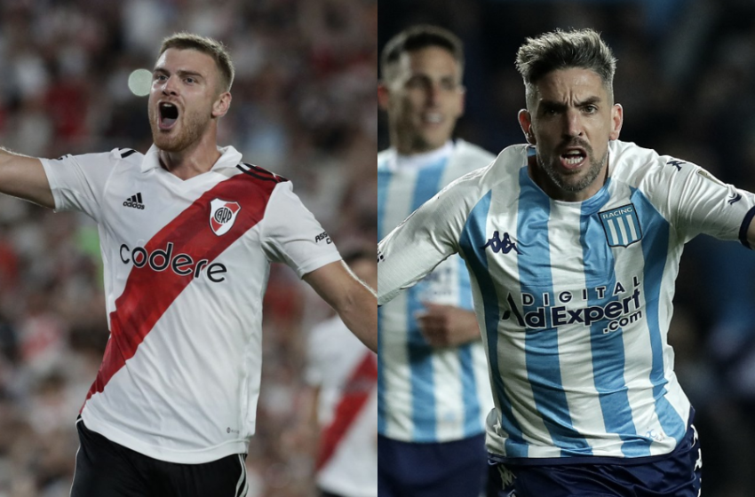  River vs Racing: a qué hora juegan hoy, TV y formaciones