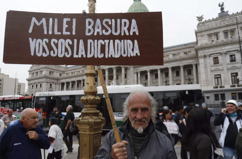 Marcha de los jubilados: otra vez represión