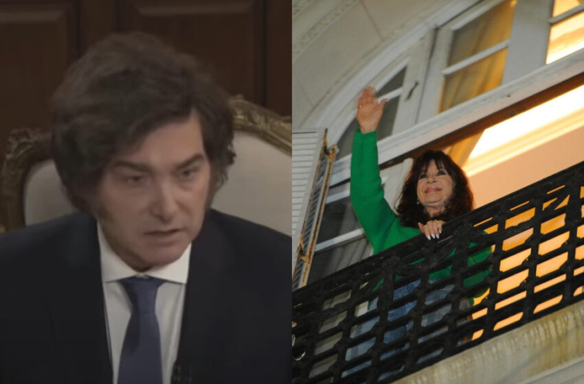 Milei quiere presa a Cristina Kirchner a toda costa: “El indulto es un disparate”