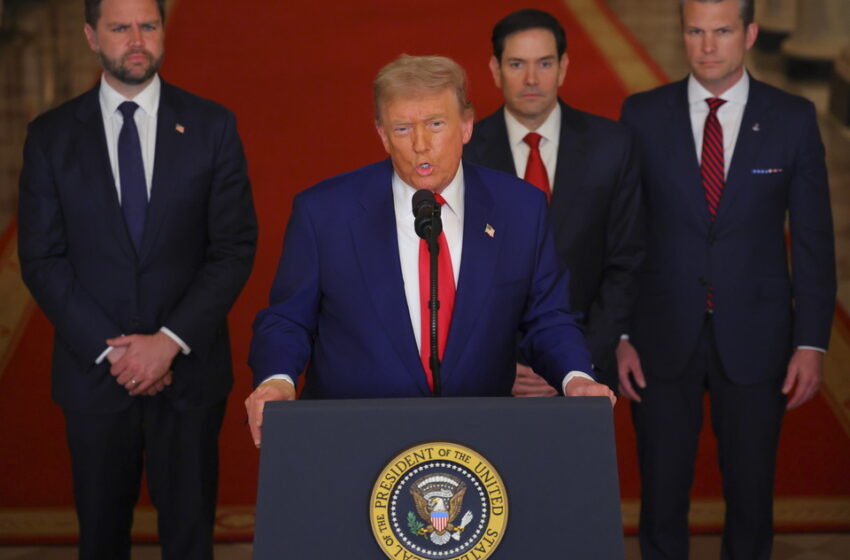 Trump anunció que Estados Unidos bombardéo Irán