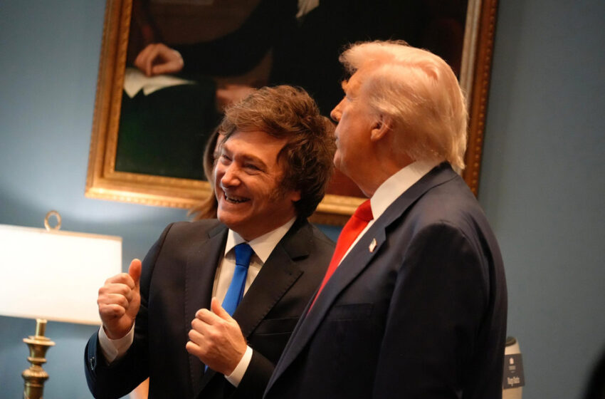 Con el gobierno virtualmente intervenido por Trump, Milei sale de campaña por el interior