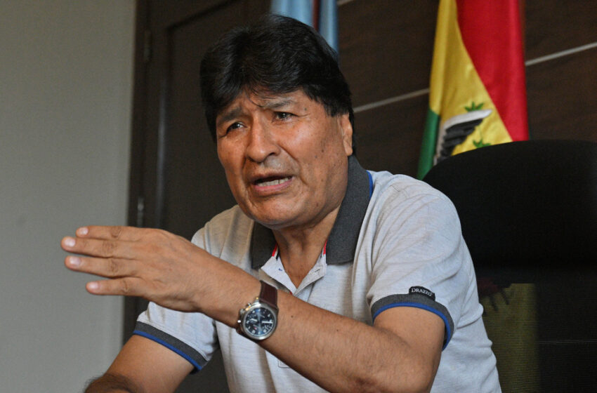  Evo acusó a Milei y a Paz